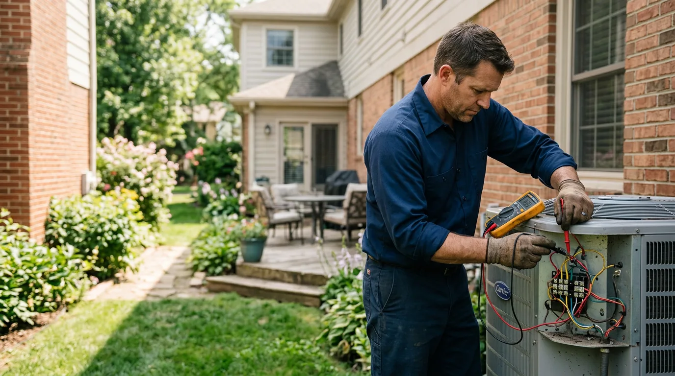 HVAC technician working near Bath, MI